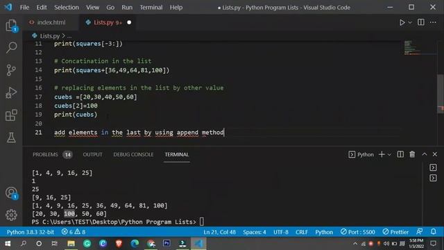 Learn python tutorial for beginners in Hindi lists In python #4 смотреть онлайн