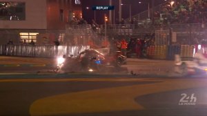 24 Heures du Mans - Collision between #7 Toyota and #31 Oreca 07