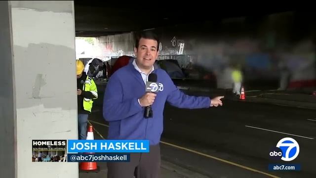 One of LA's most notorious homeless encampments cleared смотреть онлайн