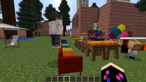 У НАШИХ С ТОХАНОМ ДЕТЕЙ ДЕНЬ РОЖДЕНИЯ В РЕАЛЬНОЙ ЖИЗНИ В МАЙНКРАФТ НУБИК ИГРАЕТ В MINECRAFT МУЛЬТИК