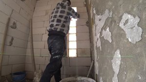 Кладка стеклоблока в оконном проёме  // ПЕРВЫЙ МОЙ ОПЫТ //