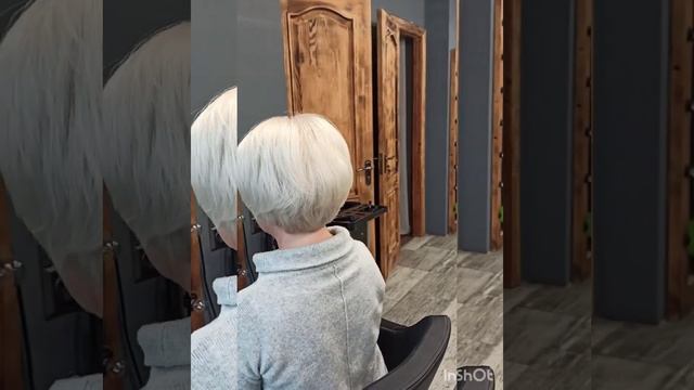 Короткая градуированная стрижка, круглой формы Short graduated haircut, round shape #стрижка#haircu смотреть онлайн