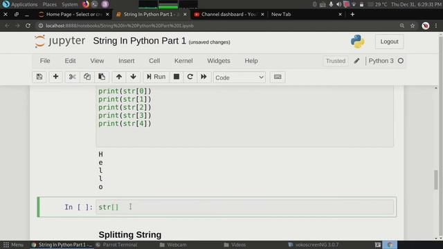 #20 String In Python With Examples | Creating String  | Indexing | Slicing | Negative Indexing