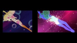 Sailor Moon - Moon Crisis Transformation - Comparison ( SuperS VS Eternal Movie )
