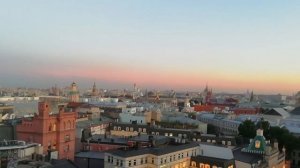 Закат со смотровой площадки Москвы