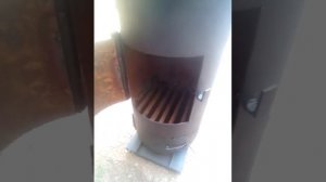 Печь буржуйка сделанная из газового баллона