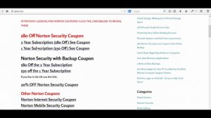 norton security with backup coupon