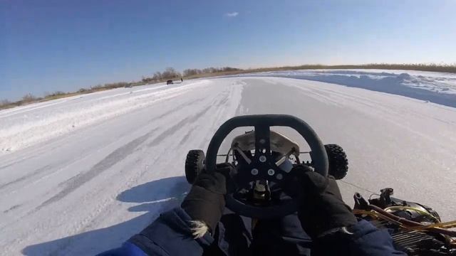 GoPro (onbord) winter karting raund 2 (зимний картинг, финил 1 г.Омск 3 этап, Уникар 2019г.) смотреть онлайн