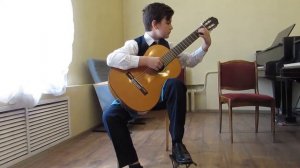 Коломна В.Андрианов,СОНАТА Альберта - Исп.Арсений Андрианов(Классическая Гитара) 3-класс Муз.Школа