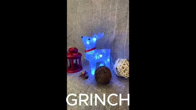 #АКРИЛОВЫЙ #олень 20cм, 40 см #новогодний #светильник "#рождественская #дедмороз #дети #новыйгод смотреть онлайн