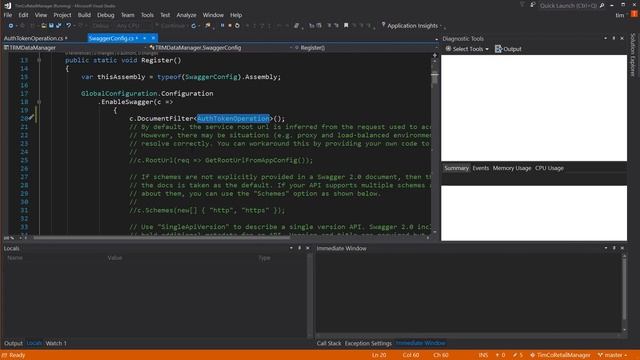 Configuring Swagger in WebAPI - A TimCo Retail Manager Video