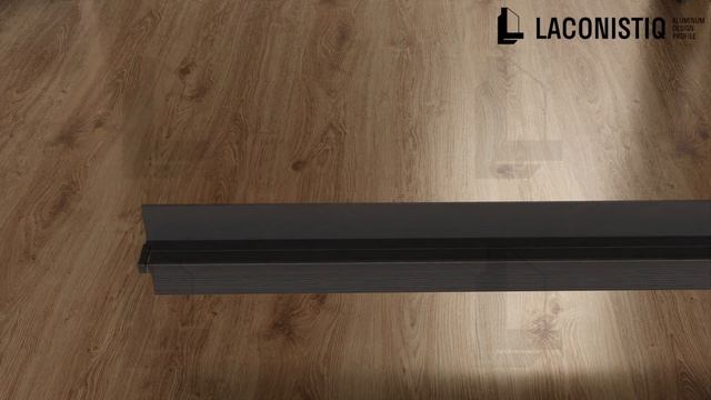 Laconistiq. Примыкание теневого плинтуса и скрытой двери Аверс.