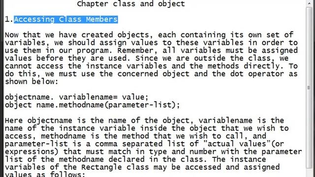 Java Programming Tutorial -Class and Object-6-Accessing Class Members.