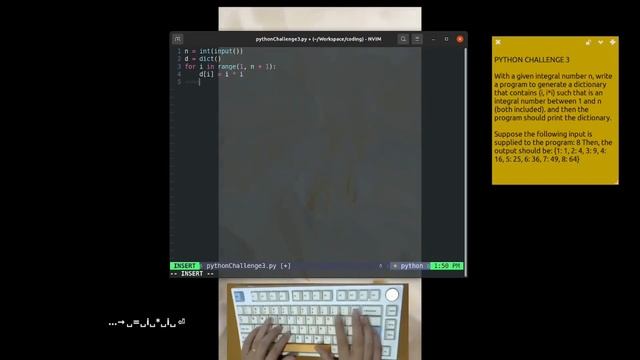 Learning Python Fast and Simple - Challenge 3 : Generate a Dictionary | ASMR Programming смотреть онлайн