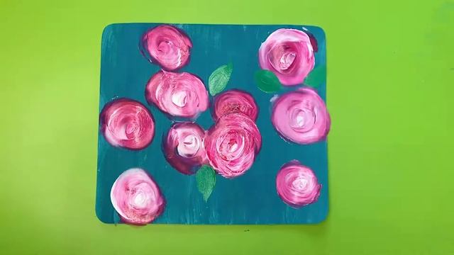 «Нежные цветочки» пальчиковое рисование смотреть онлайн