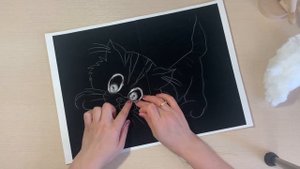 Рисуем вместе! Аппликация из ваты