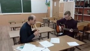 Дуэт блокфлейты и гитары. Катюша
