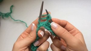 Раппорт - всего 2 ряда!Рельефный узор "паучки" спицами. #узорыспицами