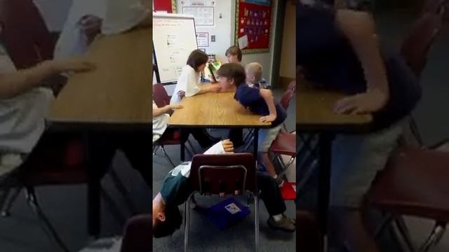 Second Grade Students Misbehaving in Reading Group