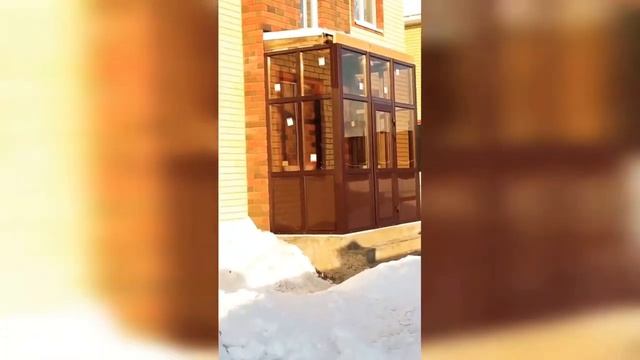 Остекление входных групп домов и коттеджей в Казане. смотреть онлайн