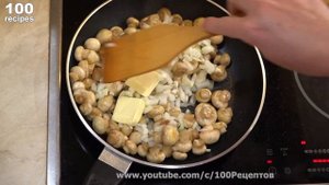 Как Правильно Жарить Грибы Вкусные Шампиньоны с Чесноком и Маслом.