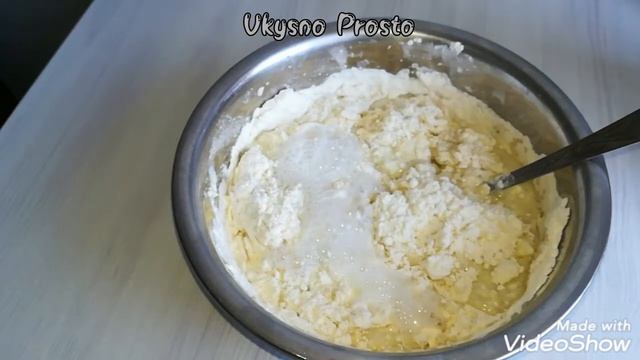 Оладьи на сыворотке с творогом