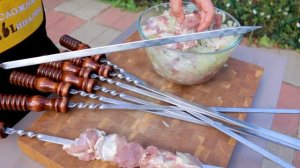 Шашлык из свинины на виноградной лозе