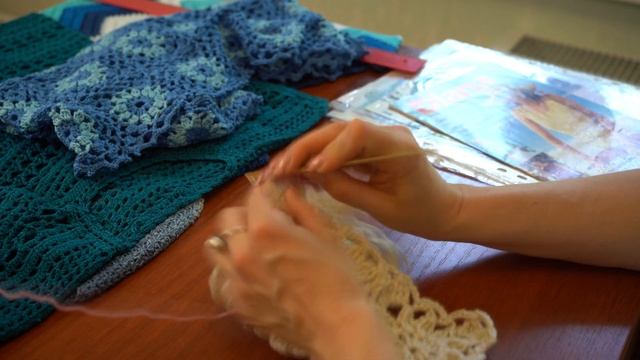 Вязание крючком №49 - Летний топ "продолжение" | Московское долголетие смотреть онлайн