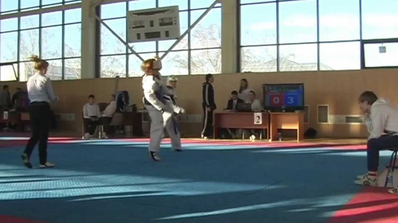 Taekwondo WTF. Турнир клуба Беркут 24.02.2013 Сидукова-Шумилина