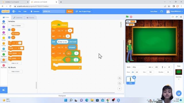 Prime Number on SCRATCH, Find the given no is prime or not смотреть онлайн