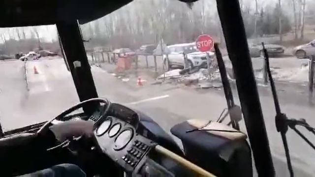 Обучение на категорию "D" из кабины на нашей площадке смотреть онлайн