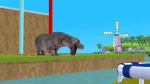 Paint & Animals Cow Mammoth Elephant DINOSAUR GORILLA Zebra Fountain Crossing - Paint Color #part44