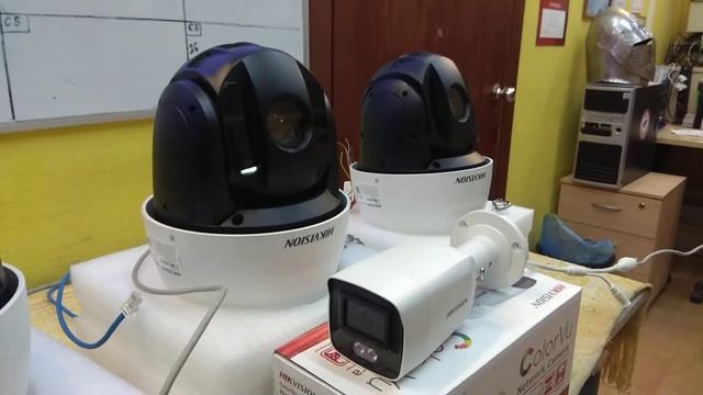 Периметральное видеонаблюдение на базе поворотных камер Hikvision и обзорных камер ColorVu смотреть онлайн