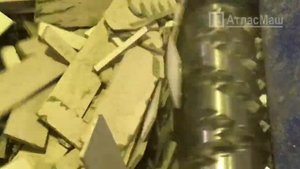 Шредер WNB1350 Атласмаш для МДФ и ДСП. Шредер однороторный дробление МДФ и ДСП