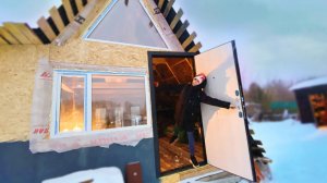 СЕРИЯ 8 | СТАВИМ ДВЕРЬ ИЗ ЛЕРУА МЕРЛЕН В КАРКАСНИК | СТРОЙКА КАРКАСНОГО ДОМА С ЖЕНОЙ СЕРИАЛ