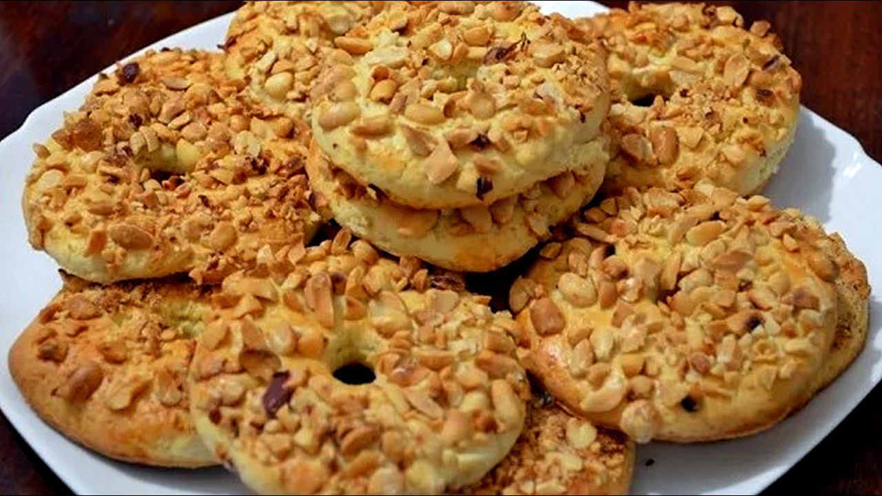 Песочное печенье с арахисом - самое простое песочное печенье.