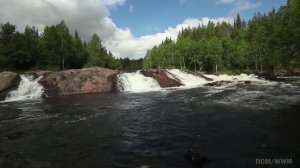 Колвицкий водопад (Чёрный Падун) (хороший звук)