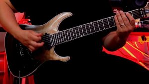 ESP LTD MH-1007 Floyd Rose 7-String Guitar w/ EMG 81-7H & 85-7H Pickups - See-Thru Black