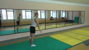 Комбинация по гимнастике на региональный  этап олимпиады по физической культуре  2015 - 2016 уч. го