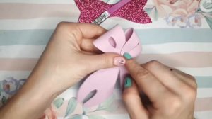 #как сделать бант из фоамирана?#легкие бантики из фоамирана своими руками.