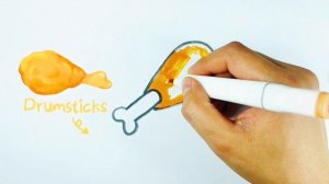 How To Draw Chicken Leg | Как нарисовать Куриную Ножку | paano gumuhit ng paa ng manok| Easy drawin