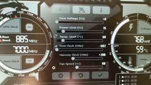 разгон и понижение электро энергии rtx 2070