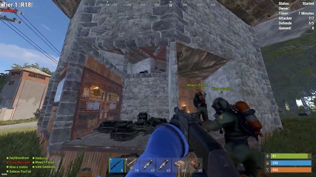 Rust Сервер Raid simulator TIER 1