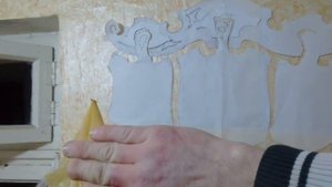 Кухонный набор, контурная резьба нихромовой проволокой.