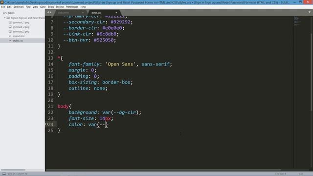 SignIn SignUp and Reset Password Forms In HTML and CSS || Login Signup and Reset Password Forms
