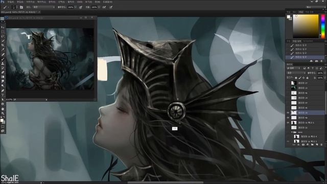 Original Painting Process - Beyond Death (죽음을 넘어서) 스피드 페인팅 смотреть онлайн