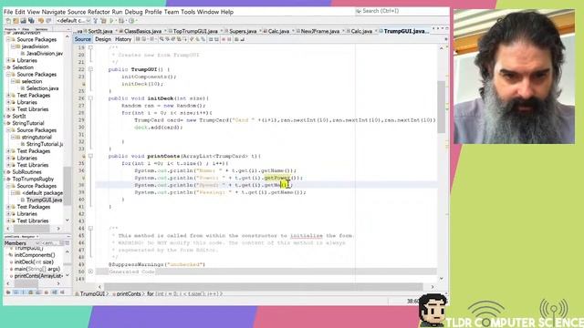 Part 1 - Building a simple Top Trumps game in Netbeans using OOP смотреть онлайн