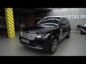 Range Rover оклейка крыши серым винилом