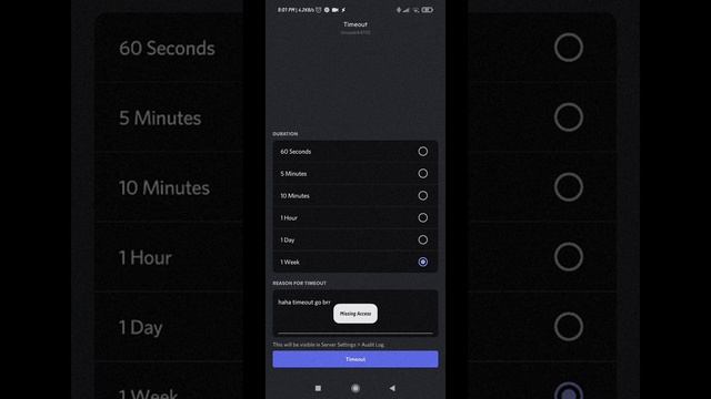 Discord Timeout lmao