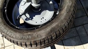 Самодельный шиномонтаж. Homemade tire changer.